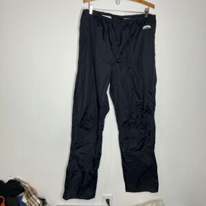 GoLite black lightweight rain pants men's size XL zipper at the hem outdoor gear
